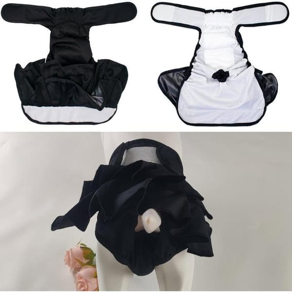 Hundebind - Gjenbrukbare, vaskbare, superabsorberende, justerbare - Menstruasjonstruser for tisper - For tisper
