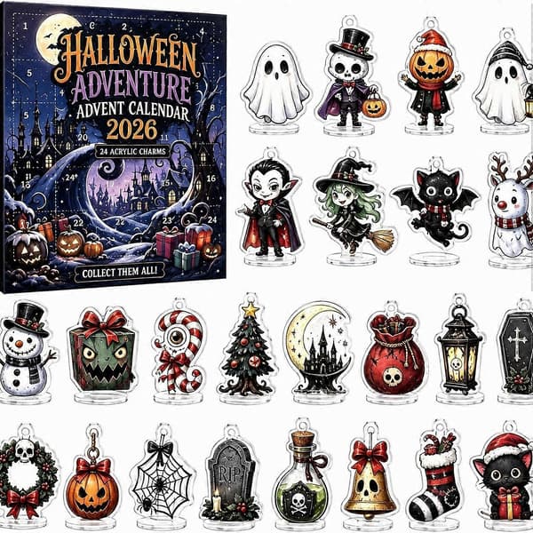 2026 Halloween Julekalender 2D PVC-dekorationer til ferieudstillinger [YJD] PVC