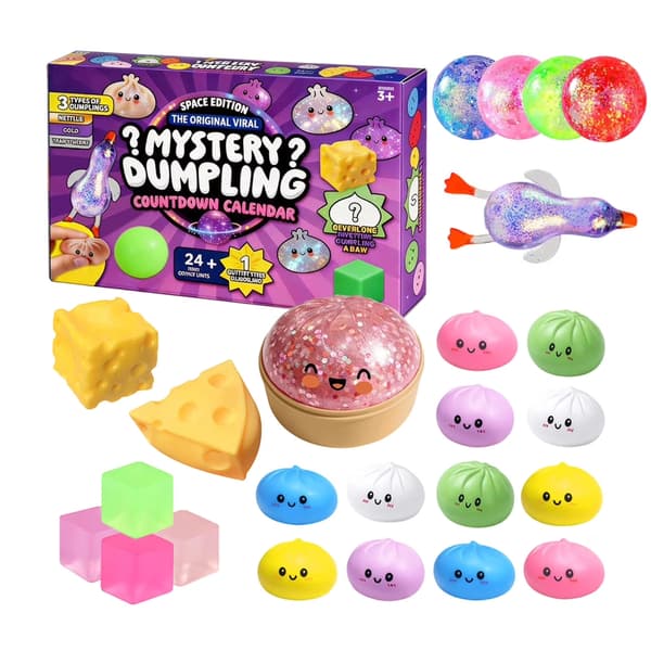 Squishy Dumpling 2026 Julekalender Mysterieboks 24 Dager for Stresslindring[YJD]
