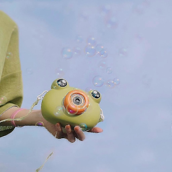 Plast Kamera Bubbelmaskin Bubbelkamera Bubbelblåsare Kamera För Barn[YJD] Frog