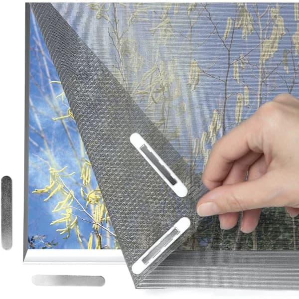 Magnetisk fluenettfeste 150x130cm med 12 magneter svart[YJD]
