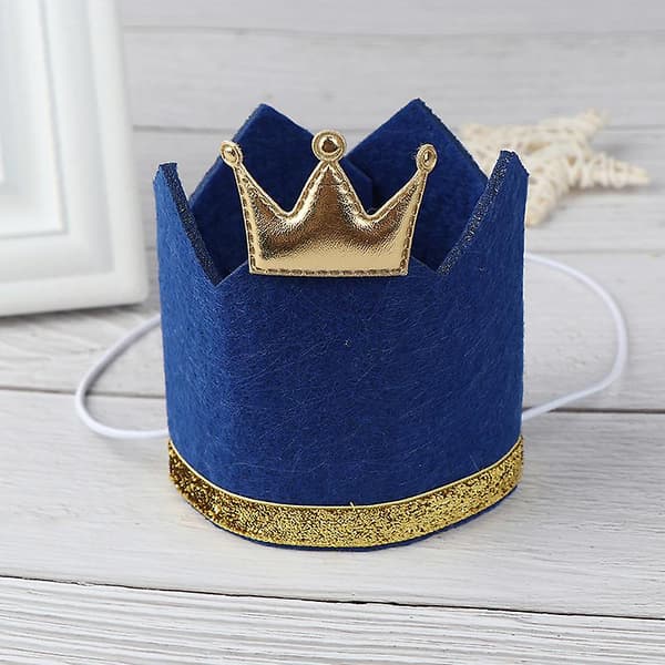 Kjæledyr Hunder Katter Bursdagsfest Hatt Prinsesse Krone Lue Valp Kattunge Hodeplagg[YJD] Blue 1pc