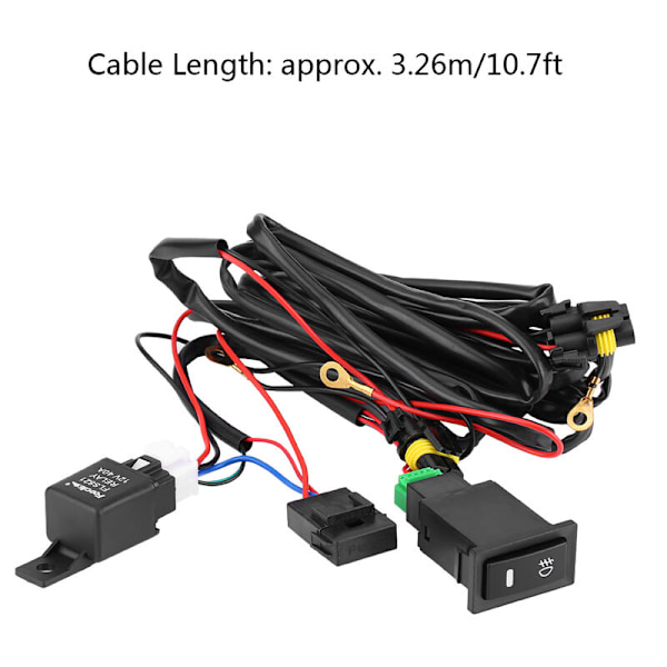 Tågelys Afbryder Ledningskit Ledningsnet Til/Fra Afbryder