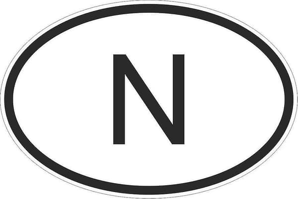 Norsk Motorcykel Flag Oval Cod[YJD]