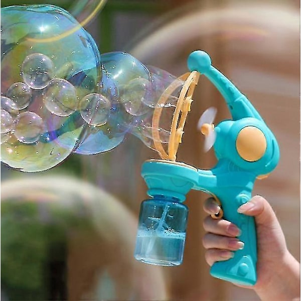 Automatisk Bubbelpistol Bubbelblåsare Utan Bubblor[YJD] blue