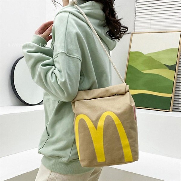 2024 Todellinen Mcdonalds-reppu/lähettilaukku - Pikaruokalahjat Olkapää Opiskelija Vapaa-aika (YJD) Messenger Bag