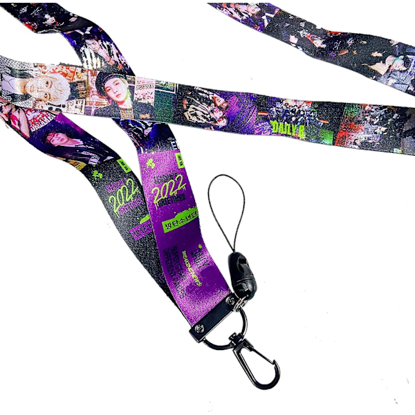 Bangtan Boys Lanyard ID-korthållare Kpop Merchandise Present för Army Girls och döttrar  (YJD)