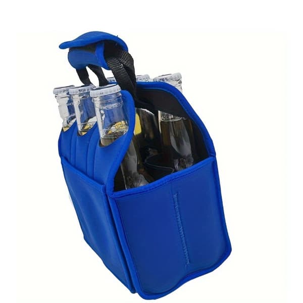 Eristetty neopreenipussi pulloille - Tukeva kahva helpottaa veden tai olutpullojen kuljetusta, sopii ulkokäyttöön, mahtuu [YJD] 330ML*6