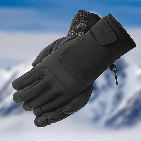 A030 Vinter Skidhandskar Ridsporter Pekskärm Håll Varma Handskar[YJD] Black XL
