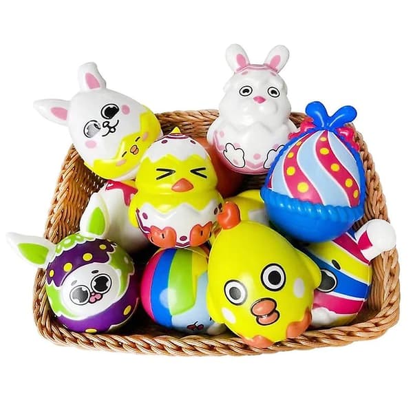 Påsk Squishy Ägg Stressavlastare för Barn 6-pack Äggdekorationskit[YJD] 6pcs