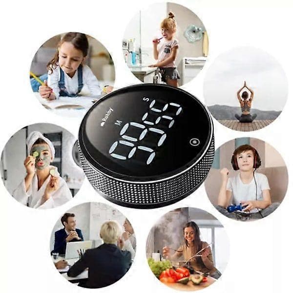 Magnetisk køkkentimer med LCD-display[YJD]