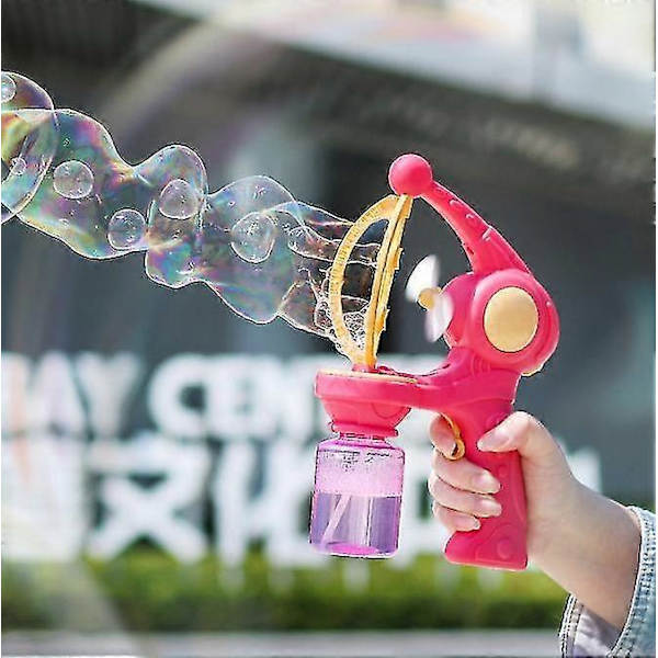 Automatisk Bubbelpistol Bubbelblåsare Utan Bubblor[YJD] red