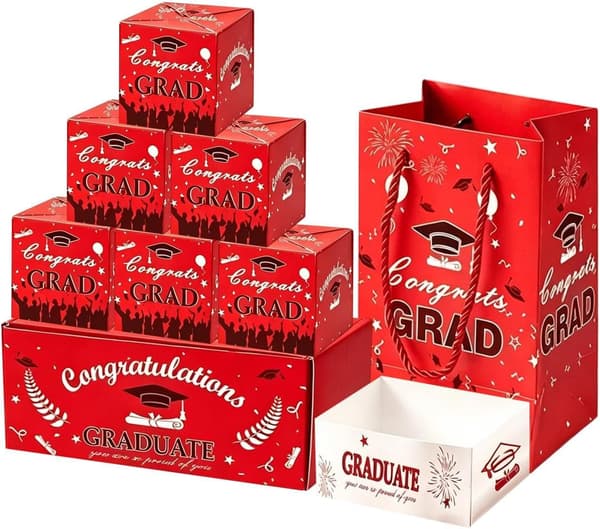 Graduation Box til Penge - Pop Out DIY Grad Beholder | Grad Box Sæt, til High School Universitetsstuderende Lærer Festgave Ceremoni Indretning[YJD]