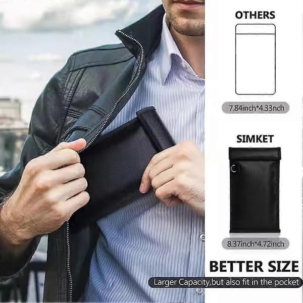 Faraday-pussi auton avaimille, auton RFID-signaalin estävä suojapussi [YJD] Smallest