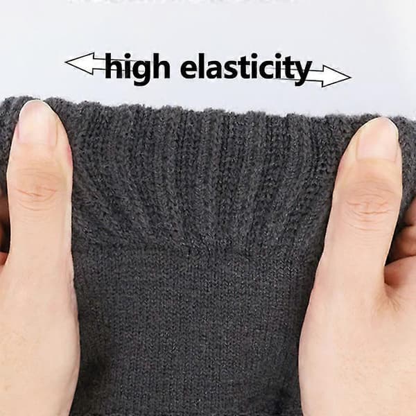 Nya varma herrhandskar för vinter touch screen plus sammet förtjockade köldtåliga och varma ullstickade handskar[YJD] One Size
