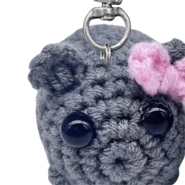 Sød Hamster Meme Plyslegetøj Hamster Plys Nøglering Figur Blødt Legetøj Fyldt Dyr Dukke Nøglering Nøglekæde A_v (YJD) As Shown