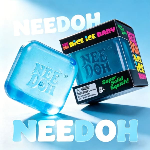 Needoh Nice Cube Stressball & Sensorisk Leketøy Blå Purple