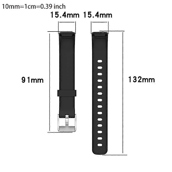 Silikoniranneke Fitbit-Luxe -kelloon, pehmeä ranneke silmukkalukolla [HK] S Yellow green