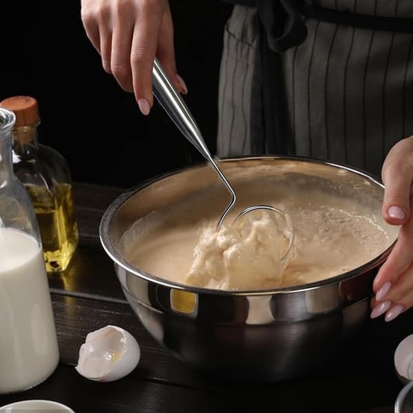Dansk håndvisp (22 cm), egnet for baking, kjøkkenredskaper, surdeigsbaking (JYD)