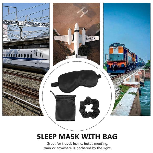 Reseset med sovmask för hemmabruk, 6 delar med hårband och påse [YJD]