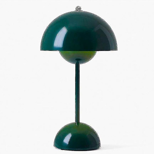 Nordisk laddningsbar blomsterbordlampa, nattdukslampa, svampformad sovrumsdekoration, nattdukslampa, nattlampa [DB].