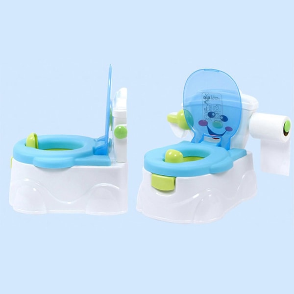 Lasten WC kannella Irrotettava laatikko Erottelutyyppi Suuri kapasiteetti Ulkokäyttöön Kannettava 3-in-1 Taaperon potta Päivittäiseen käyttöön Qing[YJD] Blue