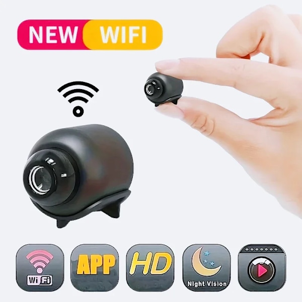 2.4G WiFi-kamera pieni etävalvonta langaton selviytymiskamera kodin turvallisuus pieni yönäköverkkokamera (YJD) Without memory card