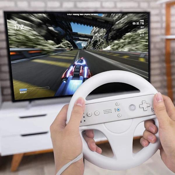 Wii Racing Controller til salgs - Offisiell trådløs ratt med joystick[YJD]