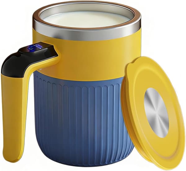 Automatisk kopp - Batteridriven magnetisk omrörningsmugg | Termisk innerfoder i rostfritt stål, snabb dryckesblandare för honung och te, teknisk present för[YJD]