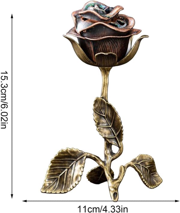 Røgelsesbrænder i metal til bordplade, skulptur, røgelsesaskeopsamler, røgelsesbrænderpynt i legering (JYD)