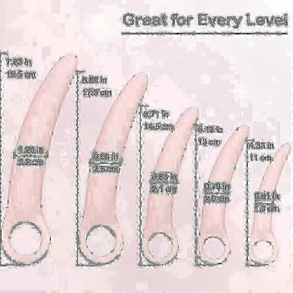 5-pack Silikondilatorset för bäckenbottenmuskelträning Kvinnors välmående stöd_lhh1[YJD]