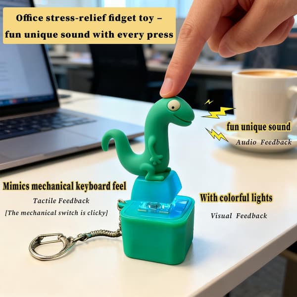 Fidgetlegetøj til fingerspidser med LED-lys, stressreducerende og sjov 2-pakke[YJD]
