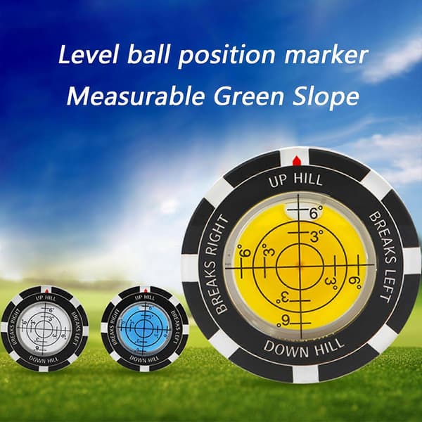 Golf Green Reader Profession Putt Golfs Balls Marker Round Bubble Level High Precisions Putting Green Golfs Putting Aid Blue[YJD] Blue