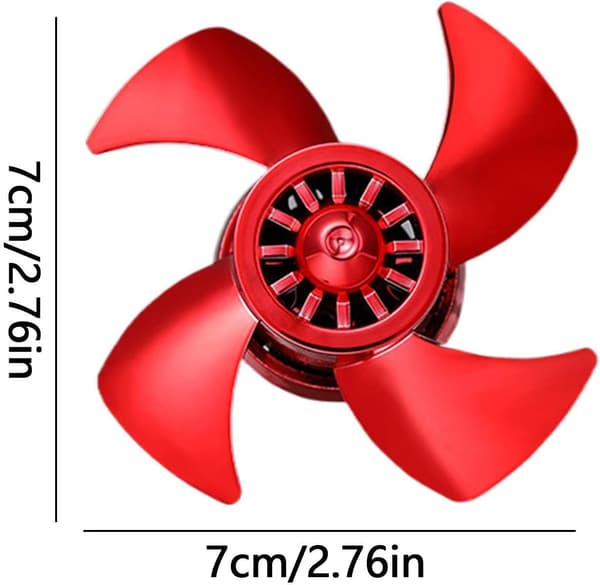 Bilduftfrisker, diffuser med stille og ventilator – til bilgitter – sommer, Valentinsdag og jul[YJD]
