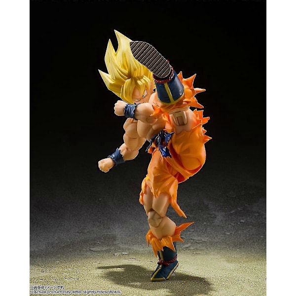 Bandai Tamashii Nations SH Figuarts Broly \"Dragon Ball Z\" Toimintahahmo Läpinäkyvä tuki Battle damage Goku