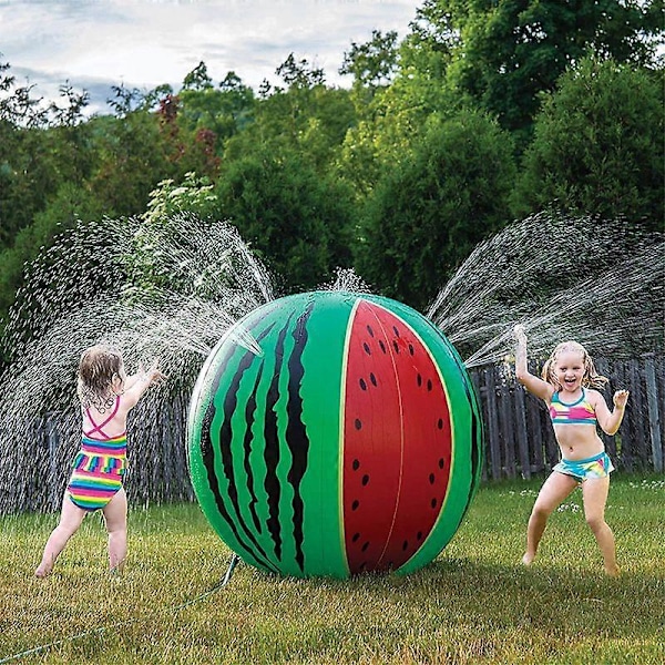 Hauska puhallettava vesisuihkupallo lasten kesän ulkouima-rannalle nurmikolle leikkipalloja murskauslelut [YJD] No water spray