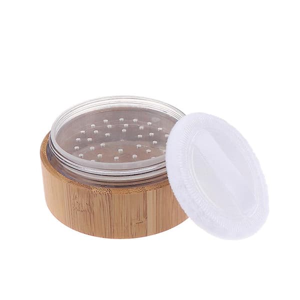 Smink Sifter Lock Puff Organizer 30ml[YJD] Brown 1Pc