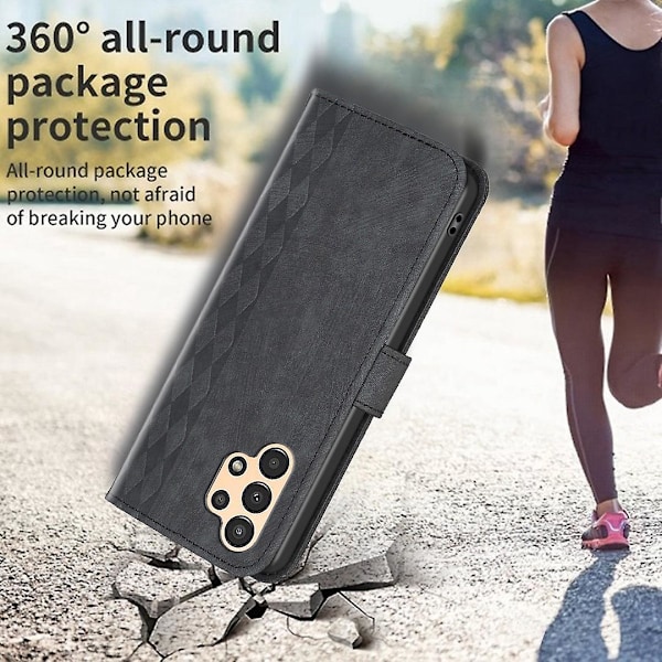 Plånboksfodral med mönster för Samsung Galaxy A23 4G/A23 5G (Global Version)/M23 5G/M13 4G/F23 5G [HK] Black Style E Samsung Galaxy A23 4G