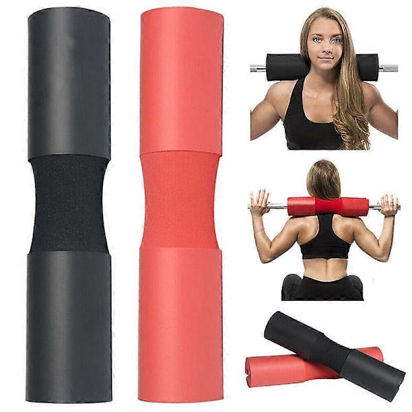 Skivstångsskydd Mjukt Skum Axel Skyddande Stöd Bar Ärm för Standardstänger 2.7cm[YJD] Black