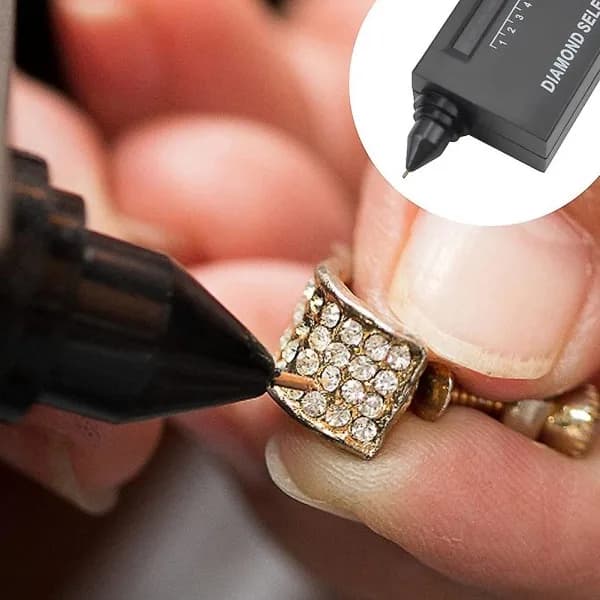 Diamanttester pen med 60x forstørrelsesglas og LED-lys [YJD]