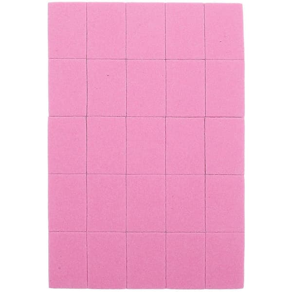 Rosa nagelbuffertblock i svamp för filning av naglar 50-pack manikyrset[YJD]