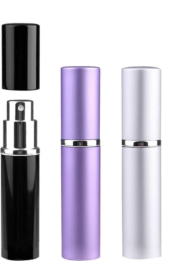 Mini påfyllningsbara reseatomizers 3x 6ml tomma parfym- och aftershavesprayer med lock[YJD]
