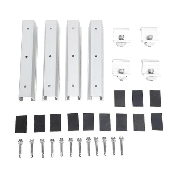 4-pack solpanelmonteringsskenor Z-fästen kit aluminiumlegering tak solpanelmonteringssystem kit HZ0101[YJD]