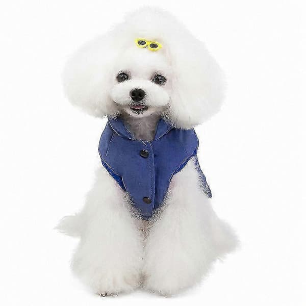 Efterår Vinter Varm Bomuldsskjorte til Hunde med Broderet Design Kæledyrs Mode Foret Tøj[YJD] l