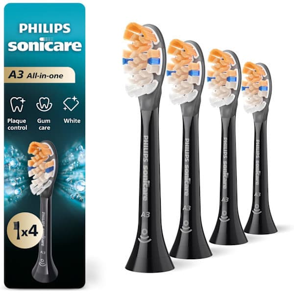4 udskiftningsbørstehoveder kompatible med Philips Sonicare, pakke kan White G3