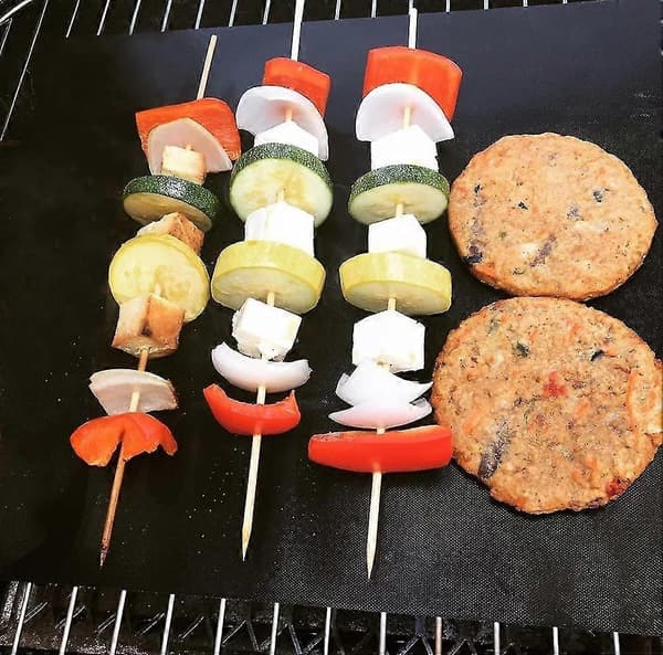 BBQ Grillmatter Sett Med 3 Gjenbrukbare For Kullgrill[YJD]