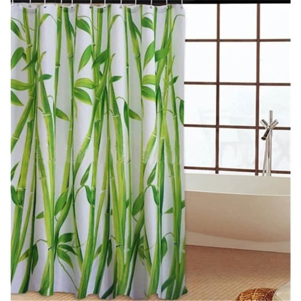 Duschdraperi - Grön - Polyester - 180 x 180 cm (YJD)