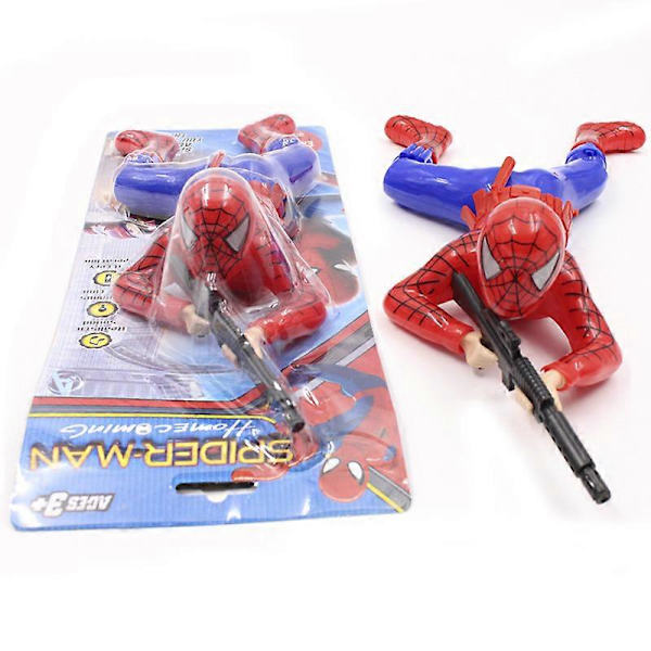 Elektrisk krypande kamouflage-soldat Spider-Man Hulk Superman amerikanskt team med gripljudseffekt som äter kyckling actionleksak Hulk Crawler
