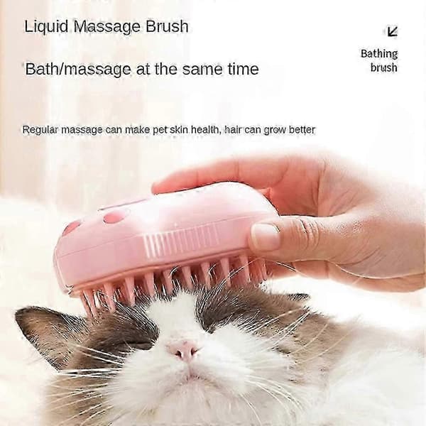 Den originale Fluffybrush, tåkebørste for hunder, dampbørste for hundestell [YJD] Brown