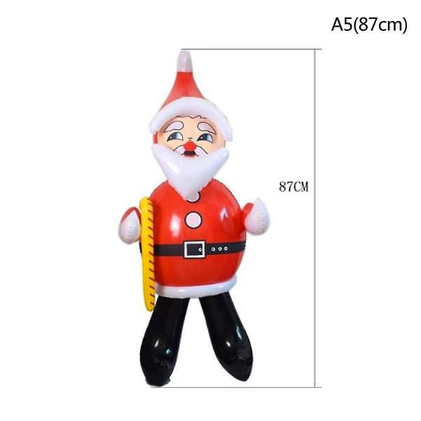 Oppustelig julemand til haven, julelegetøj, julepynt til fest [YJD] Red 87cm